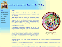 Tablet Screenshot of londonceramiccircle.com